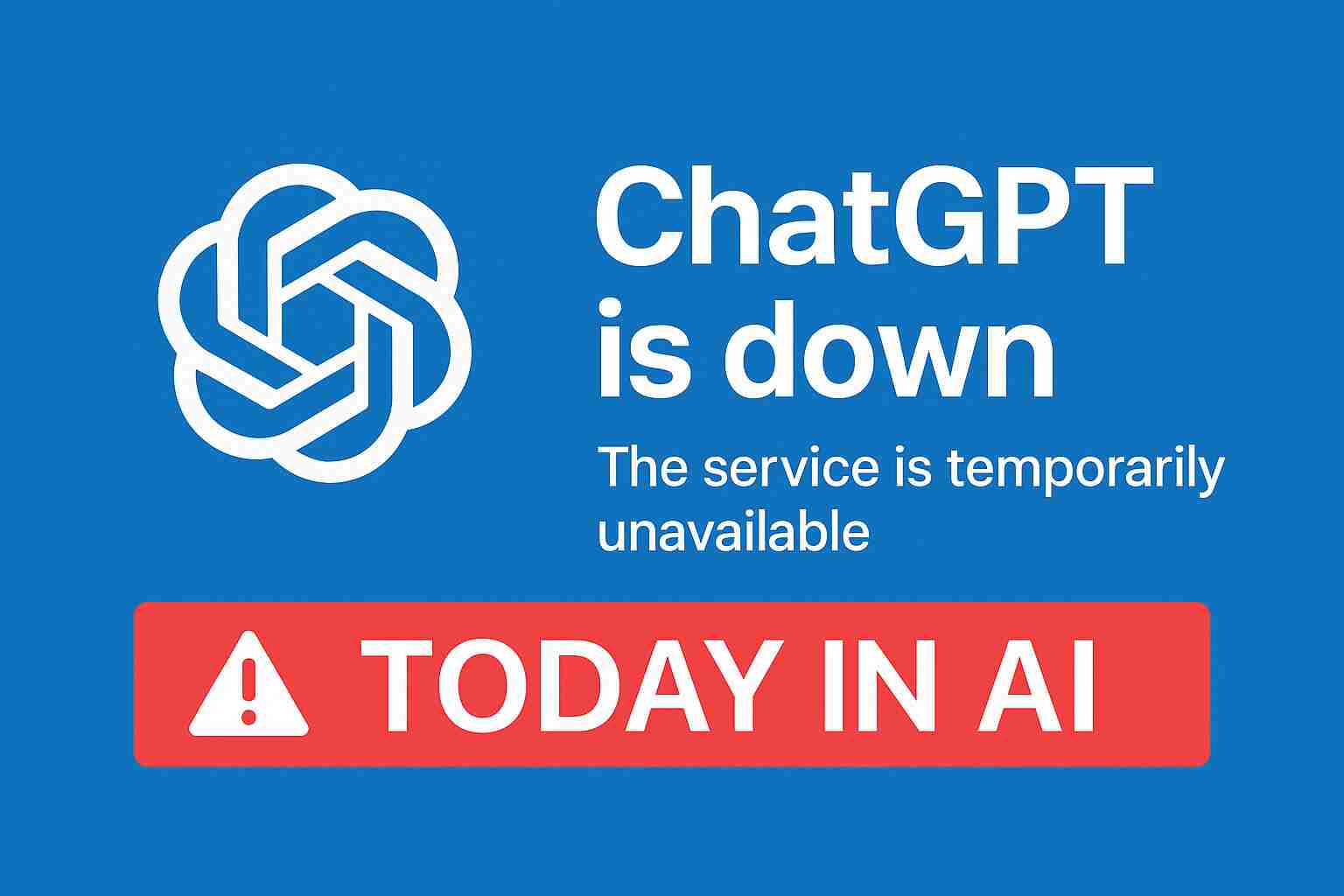 ChatGPT not working – users face outage and error issues worldwide.