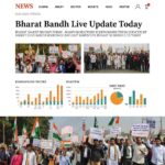 Live protest during Bharat Bandh on July 13, 2025 in Kolkata.