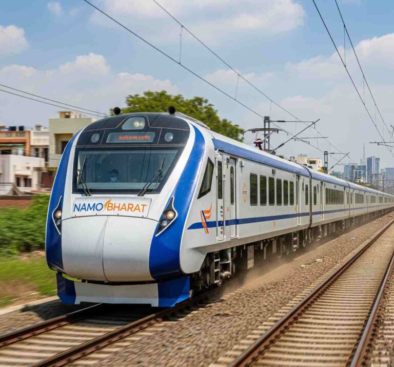 Namo Bharat fastest train India running between Delhi and Meerut.