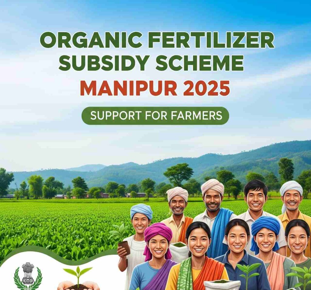 Organic fertilizer bags distributed under subsidy scheme in Manipur.